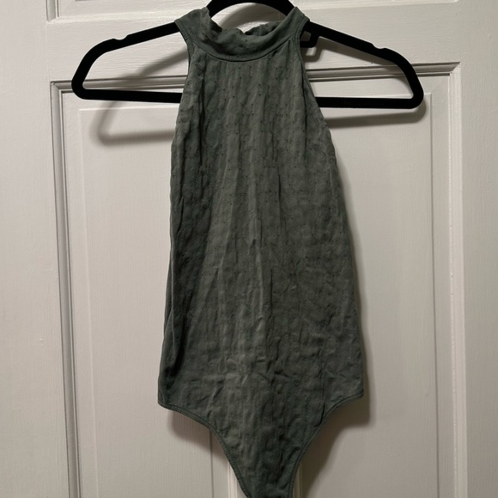 Free‎ People Intimately Olive Green Sleeveless Bodysuit Size XS/S